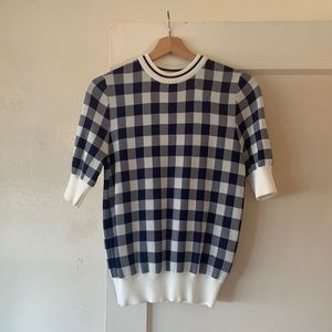 Front Row Shop designer checkered sweater jumper